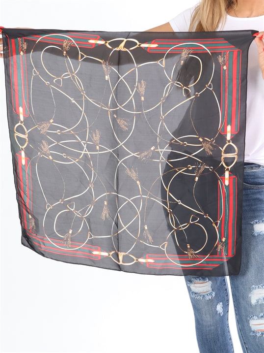 Safina - Silketørklæde med motiver